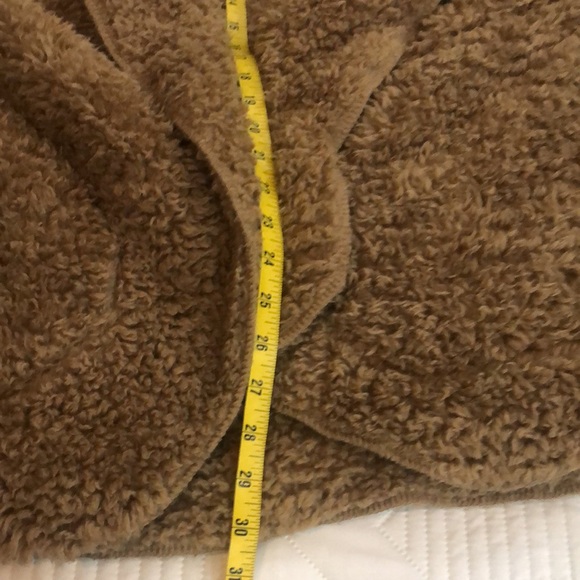 Fashion Nova Women’s Sherpa Open front Coat jacket Caramel in colorSize M/L Warm - Picture 4 of 16